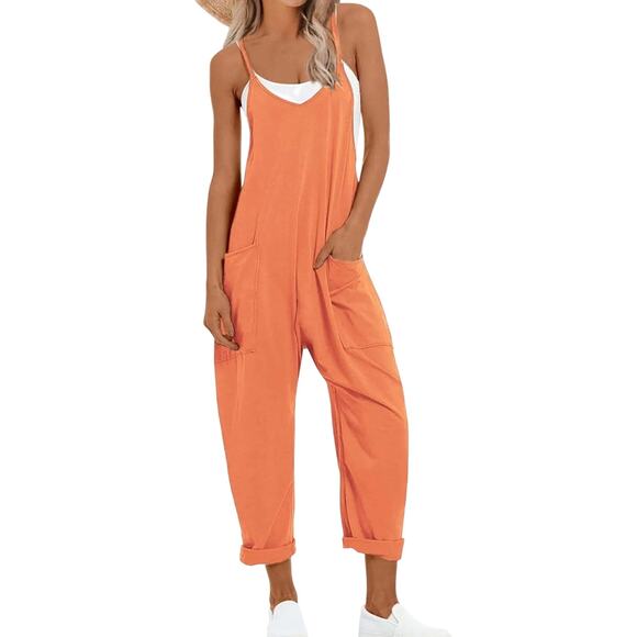 Automet Jumper Harem Overalls Casual Size Large NWOT - Picture 1 of 3